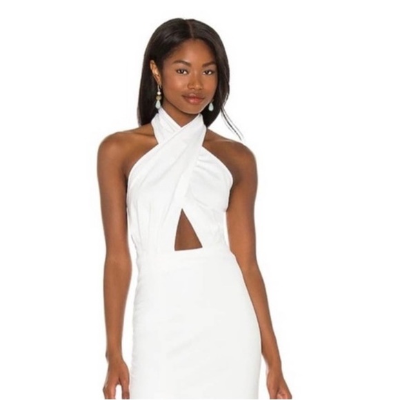 Amanda Uprichard White BodyCon Halter - Picture 2 of 9